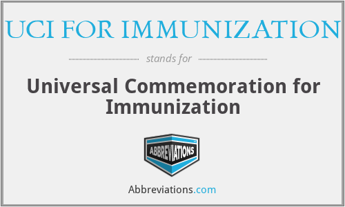 UCI FOR IMMUNIZATION - Universal Commemoration for Immunization